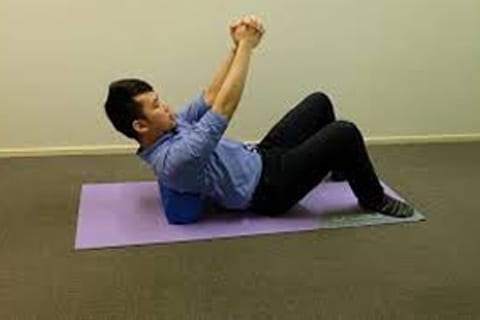 Upper Back Stretch Rolling